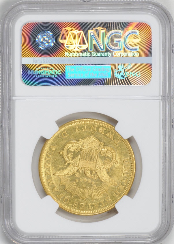 アンティークコイン アメリカ 20ドルプルーフ金貨リバティヘッド1850-O