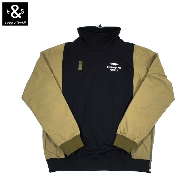 ROUGH AND SWELL グレー＋ブラウン パーカー XL rough&swell ラフ