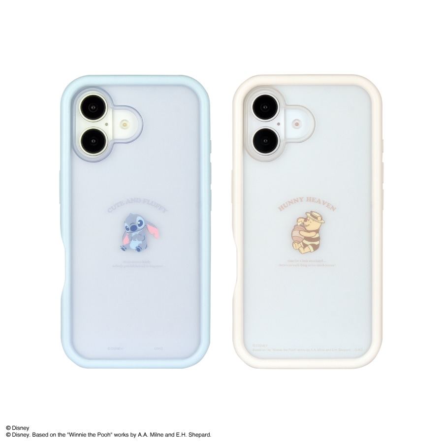 ディズニーキャラクター ／ iPhone16 対応 プランプフレームケース
