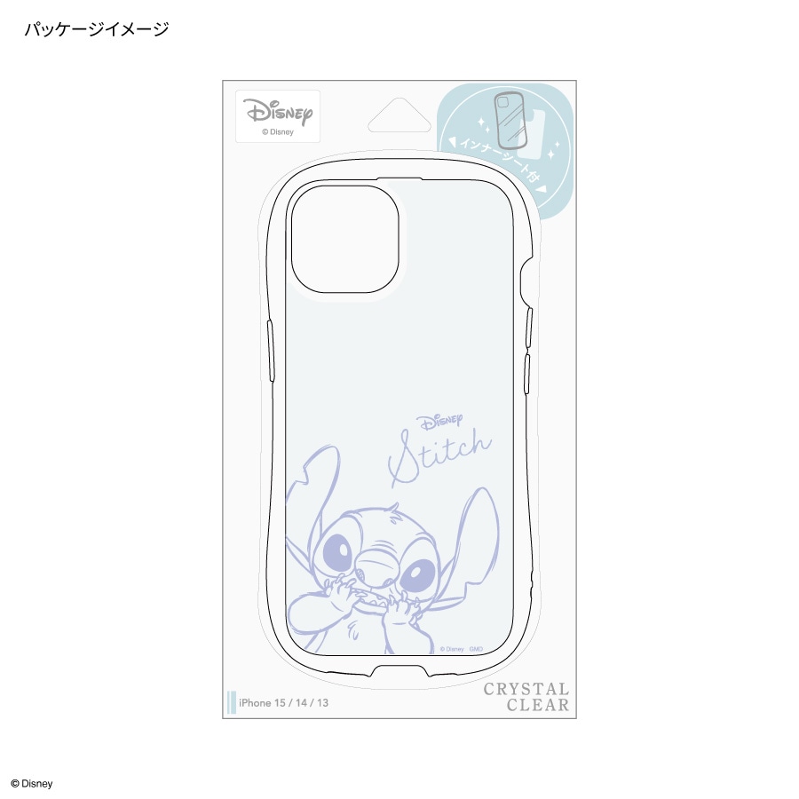 ディズニーキャラクター ／ iPhone 15 / 14 / 13 対応 クリスタル
