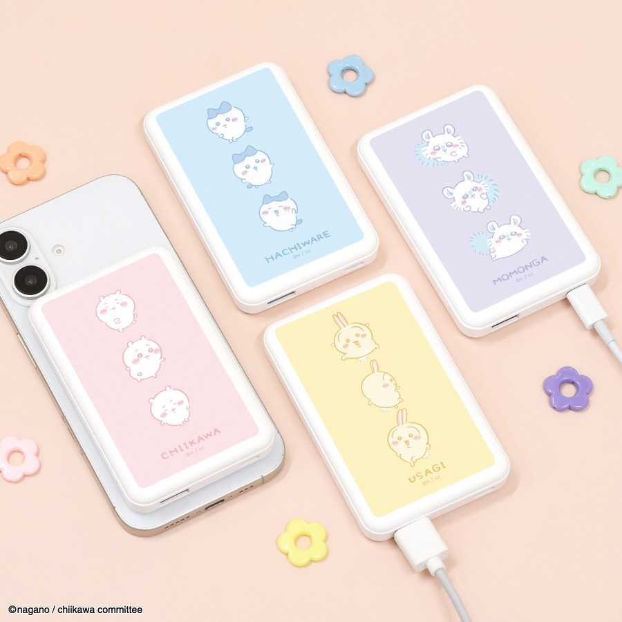 ちいかわ MagSafe対応 ワイヤレスリチウム充電器 5000mAh | アイテム