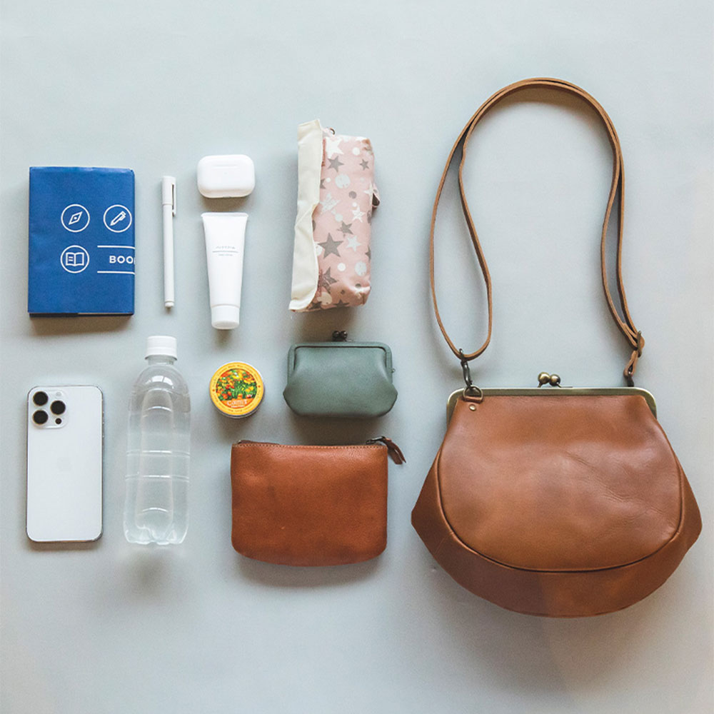 Kanmi./カンミ しずく がま口ポシェット B23-80 ミニバッグ ショルダー