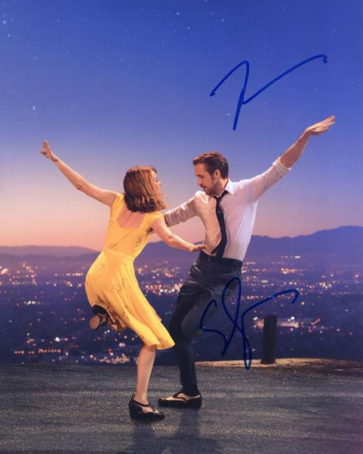 エマ・ストーン 映画ラ・ラ・ランド 証明書付き直筆サイン入り8X10