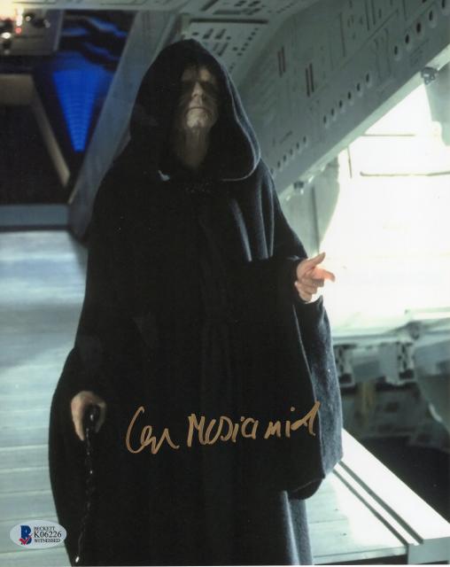 イアン・マクダーミド直筆サイン入り写真□スターウォーズ/ 皇帝