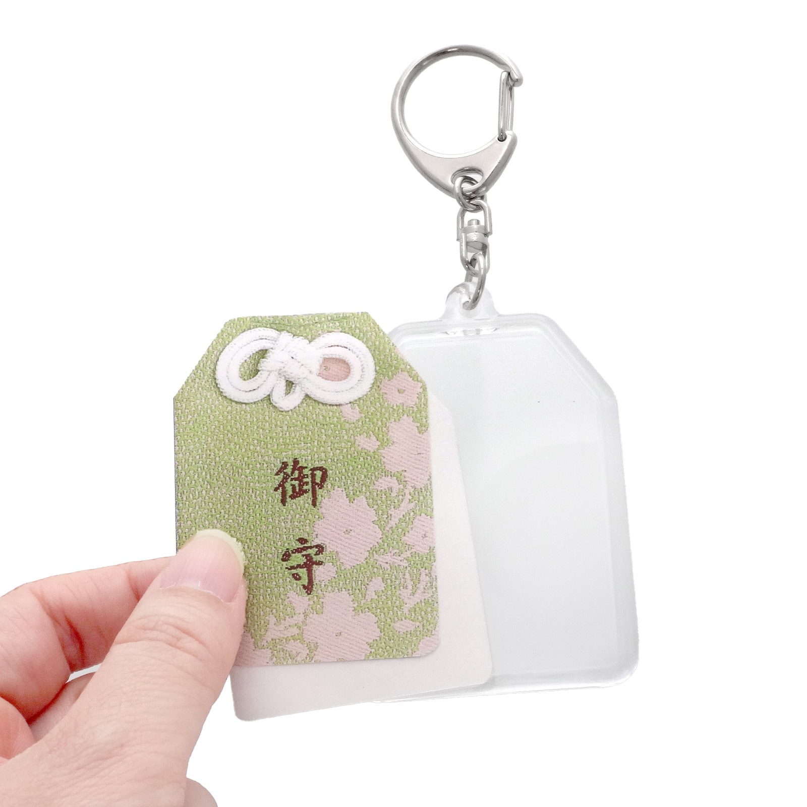 ハメパチ お守り型 キーホルダー 555 L 付き （CAK-062A）｜パーツ材料