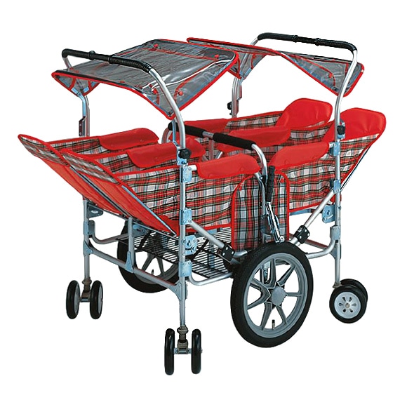 五十畑工業 ベビーカー S-88 ノーパンクタイヤ仕様 (対面式4人乗り