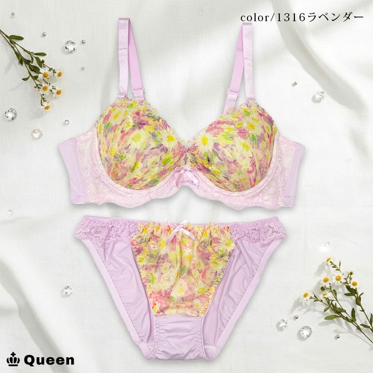 フェミニンブラショーツセット カップ別 Dカップ アンダー85 90 95 100