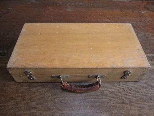 古い絵の具・画材セットの木箱 03 | アンティーク雑貨,ヴィンテージ