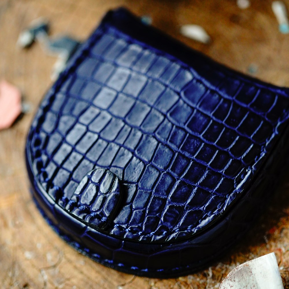 本物志向のゴルファーへ】クロコダイル馬蹄コインケース