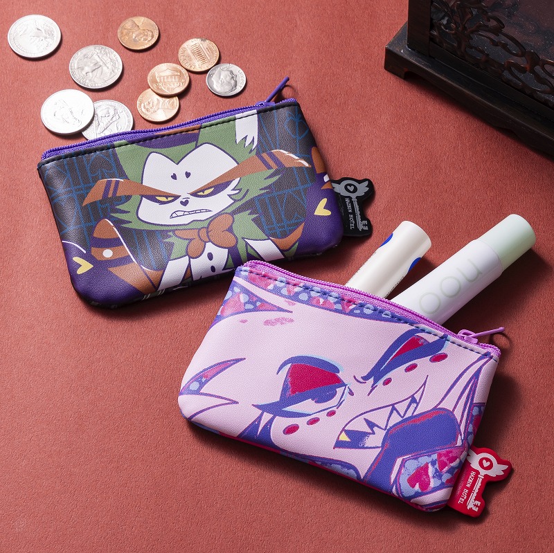 HAZBIN HOTEL 2個セットミニポーチ (エンジェル・ダスト＆ハスク