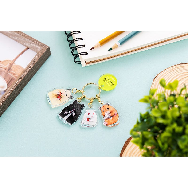 助六の日常 アクリル5連キーチャーム (なかよし) | 助六の日常