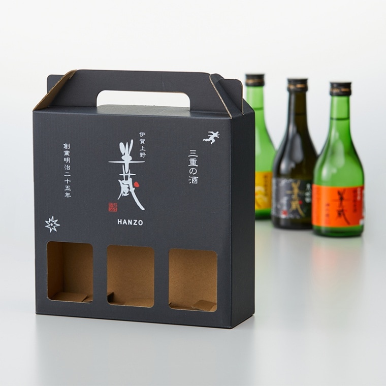 ギフト箱 300ml カートン（3本入り） | 伊賀の地酒 半蔵