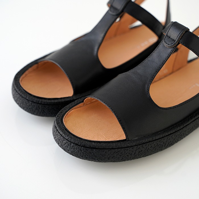 MOHI サンダル モヒ Tストラップサンダル 8029-1 ブラック レディース