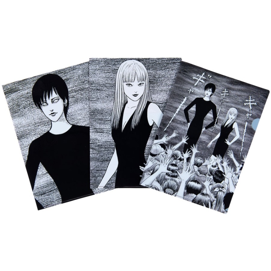 伊藤潤二/描き下ろしイラスト クリアファイル 3枚セット/｜墓場の画廊