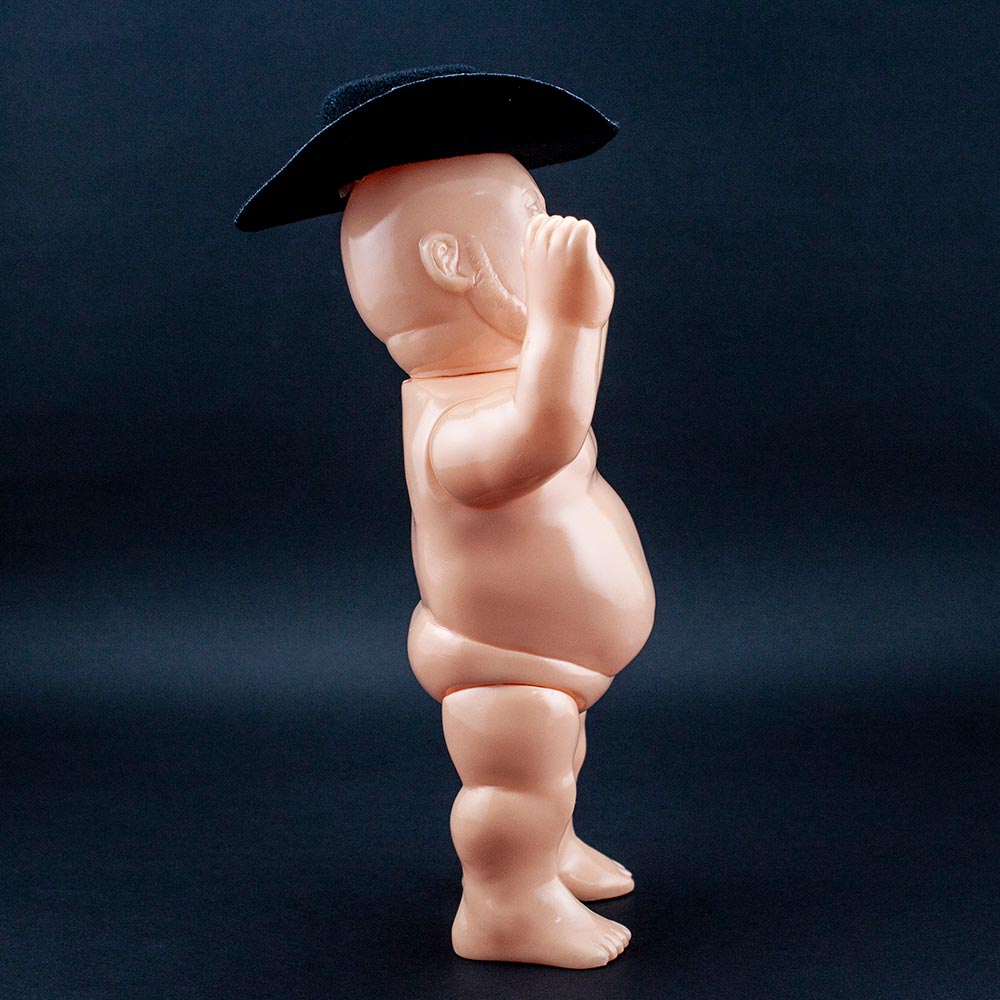 ソフビ】ハリウッドザコシショウ ソフビ人形（無彩色版／肌色成型）