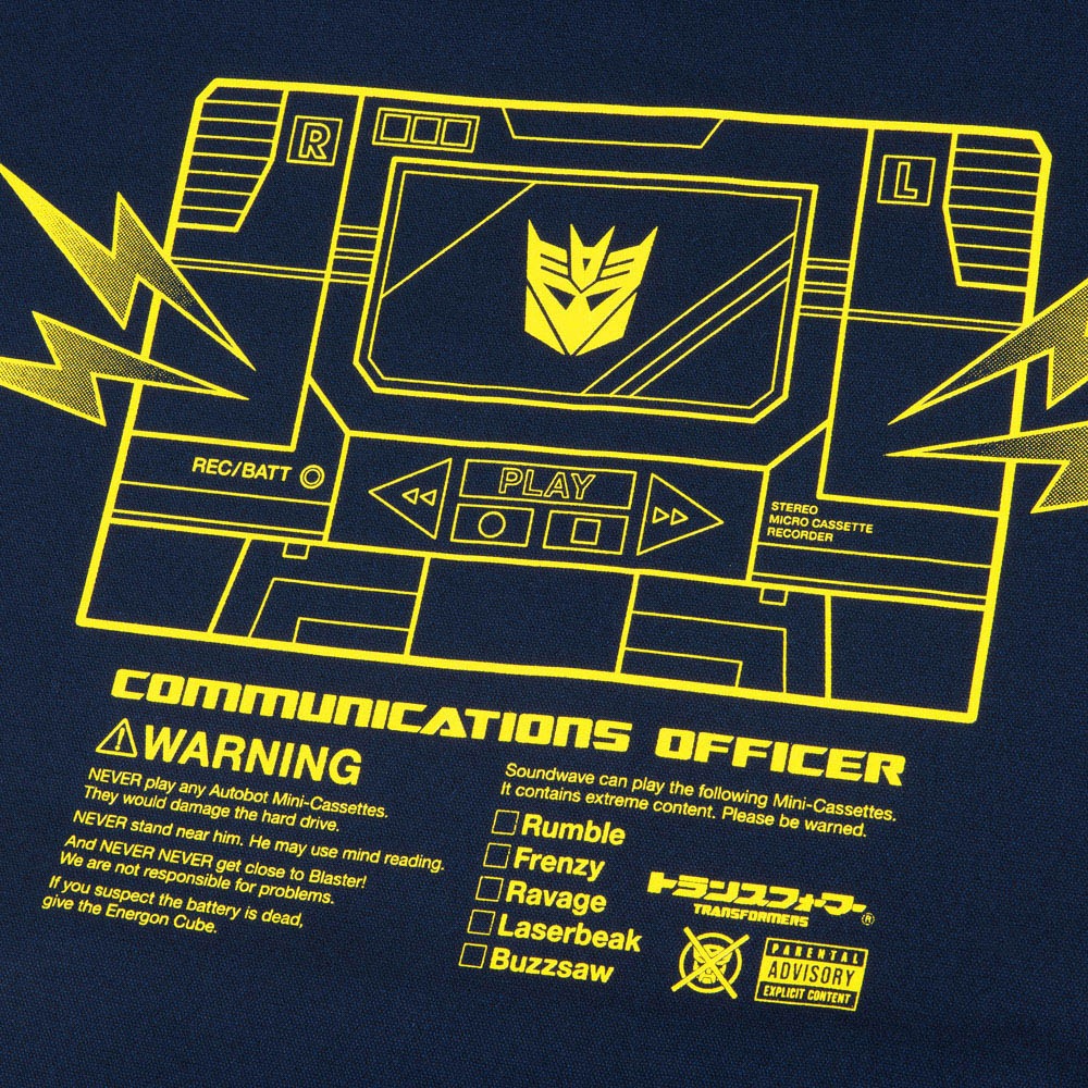 トランスフォーマー/サウンドウェーブトートバッグ/ネイビー｜墓場の