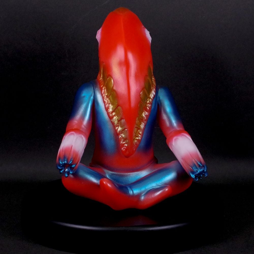 ソフビ/ブルマァク BULLMARK/メトロン星人 ちゃぶ台付き/レッド｜墓場