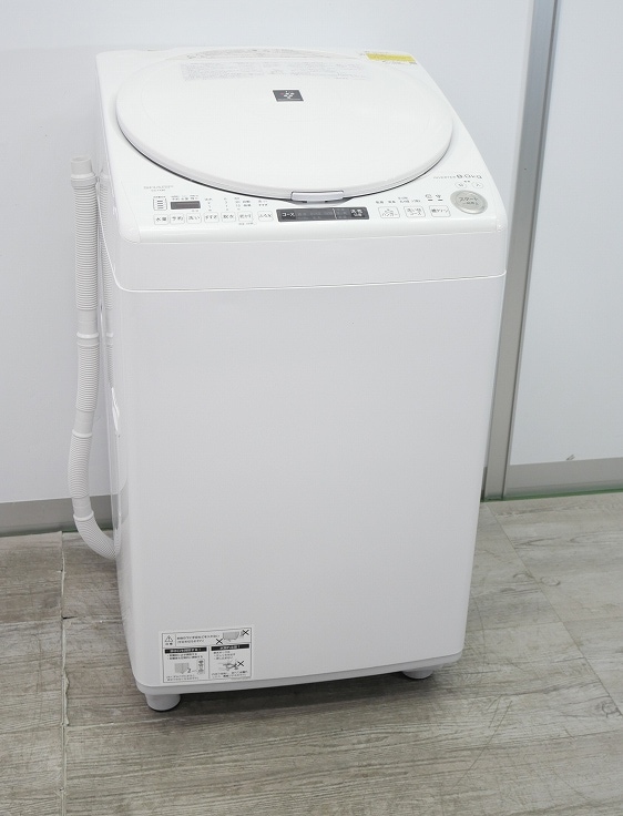 シャープ製/2021年式/8kg/洗濯乾燥機/ES-TX8E-W | 洗濯乾燥機,7kg