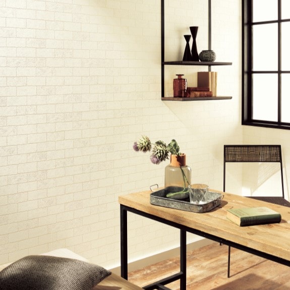 サンゲツ RE55682 タイル・レンガ アイボリー【15m/30m/道具付/道具無