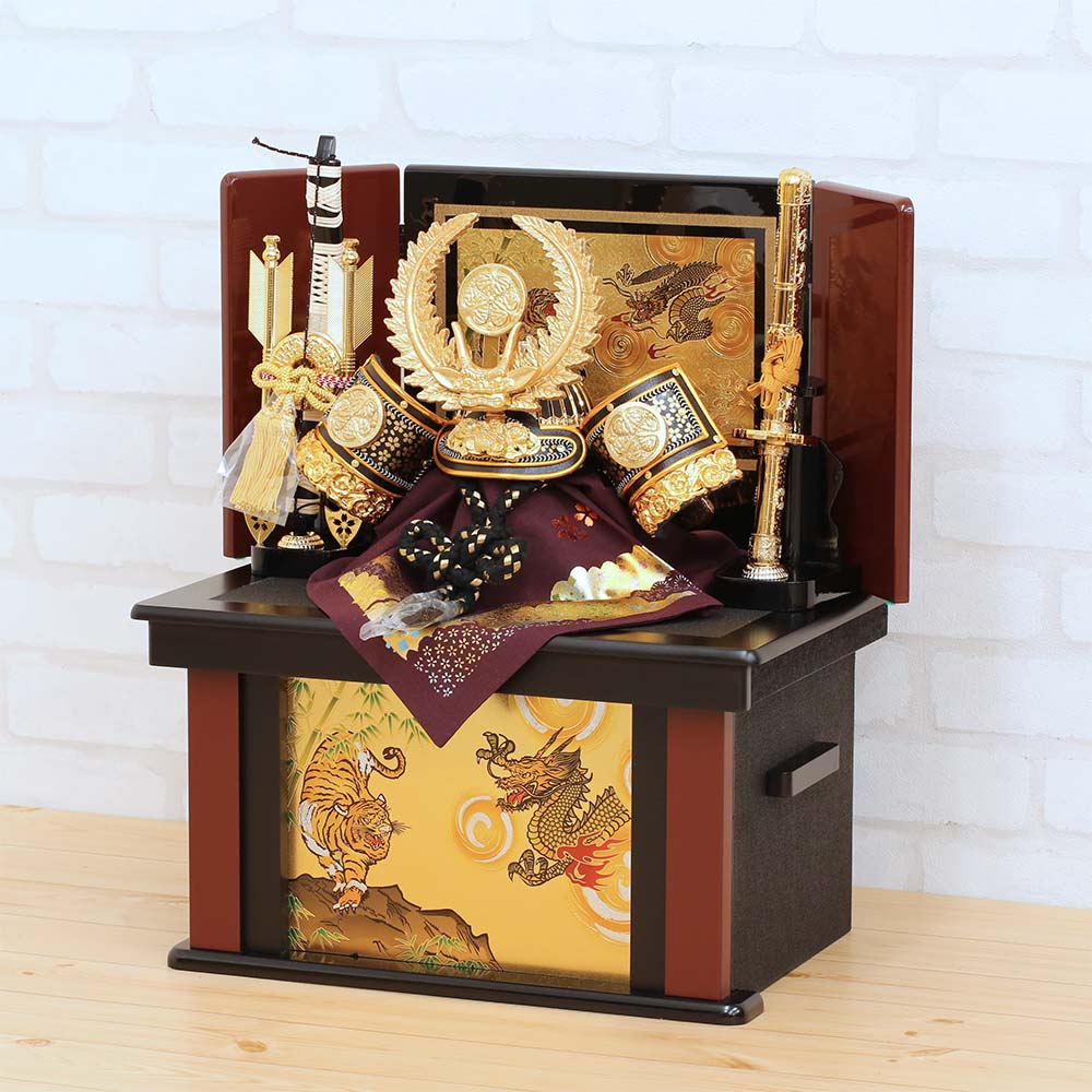 五月人形 コンパクト 兜飾り 工房天祥×箕浦周蔵作 10号兜収納飾り 徳川