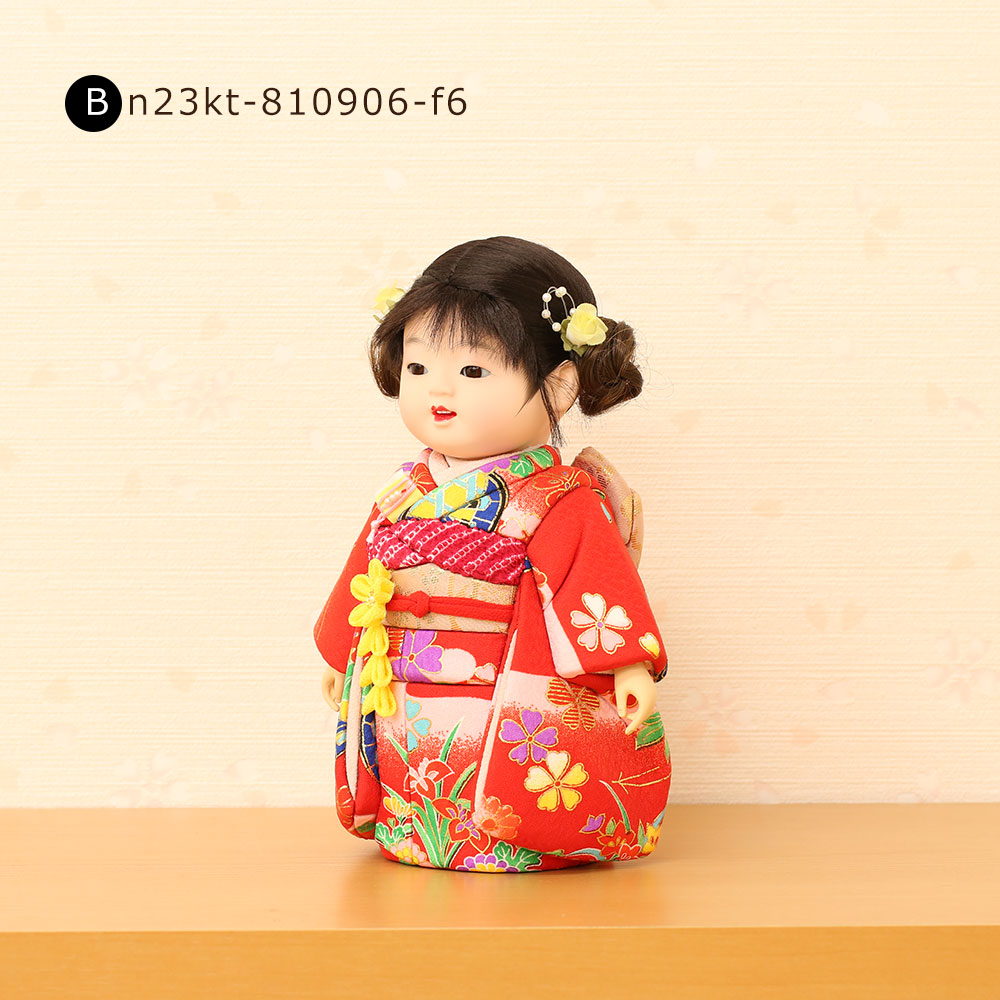 市松人形 齊藤公司作 横幅16.5cm