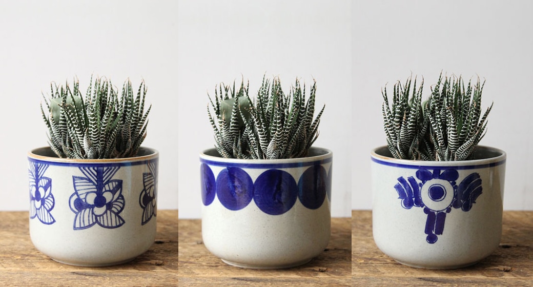 LisaLarson×波佐見焼 floraフローラ 鉢カバー 西山陶器（3種類