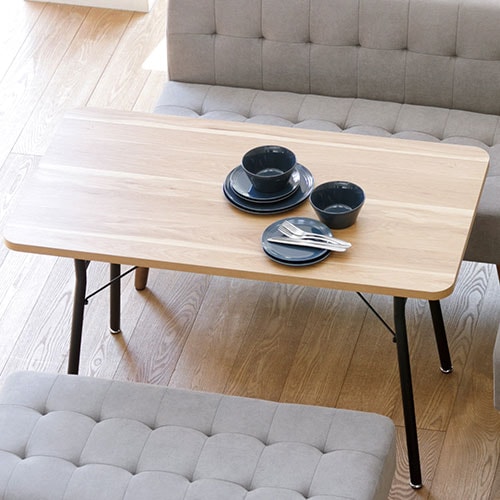 mild(ミルド) ダイニングテーブル110 ナチュラル 【送料込】 | ハンプ