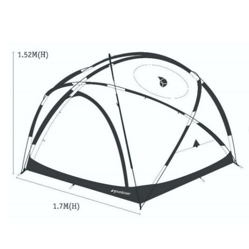 ground cover グランドカバー ACORN HOUSE 3.45セット ホワイト