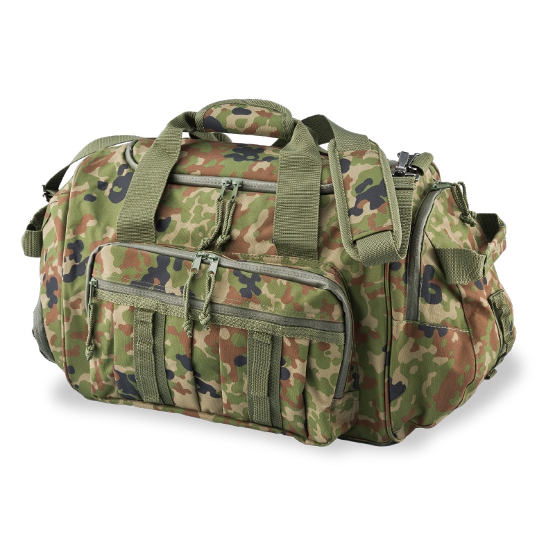 自衛隊仕様 迷彩 撥水ボストンバッグ 防水シューズポケット付