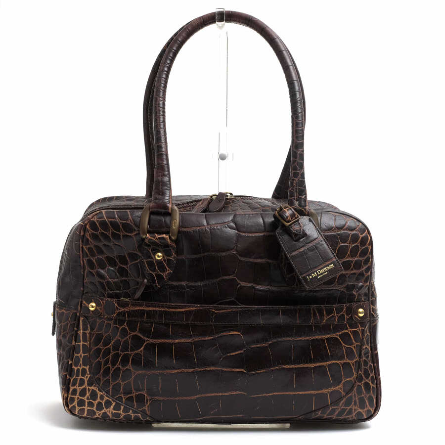 J＆M DAVIDSON VIVI / J＆Mデヴィッドソン 牛革 カウレザー クロコ型