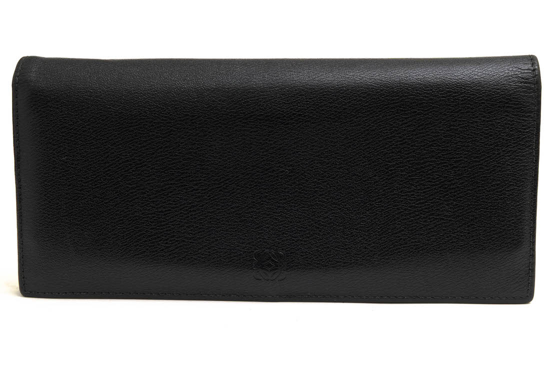 LOEWE / ロエベ アナグラム ナッパレザー 二つ折り 小銭入れあり