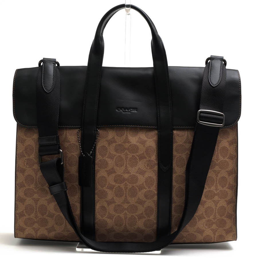 COACH 39775 Metropolitan portfolio in signature canvas