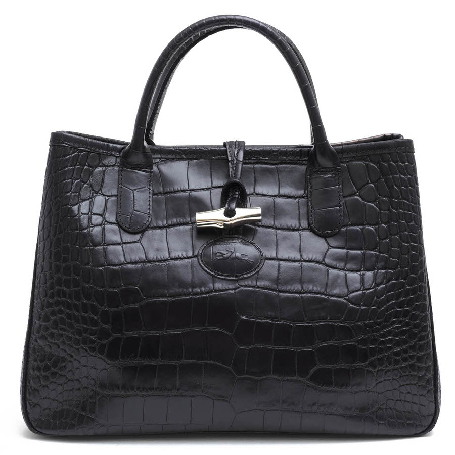 Longchamp ROSEAU CRC ロゾ クロコ / ロンシャン 牛革 カウハイド 定番