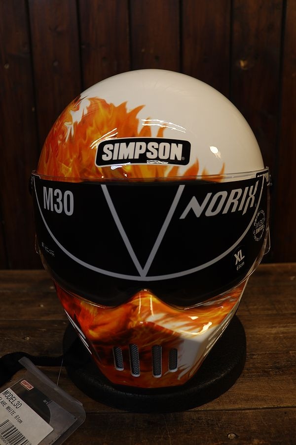 SIMPSONシンプソン M30 フレアホワイト | ヘルメット,SIMPSON | バイク