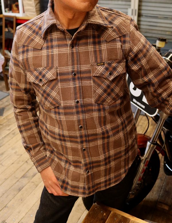 IRON HEART アイアンハート IHSH-431 UHFスラブチェックウエスタン