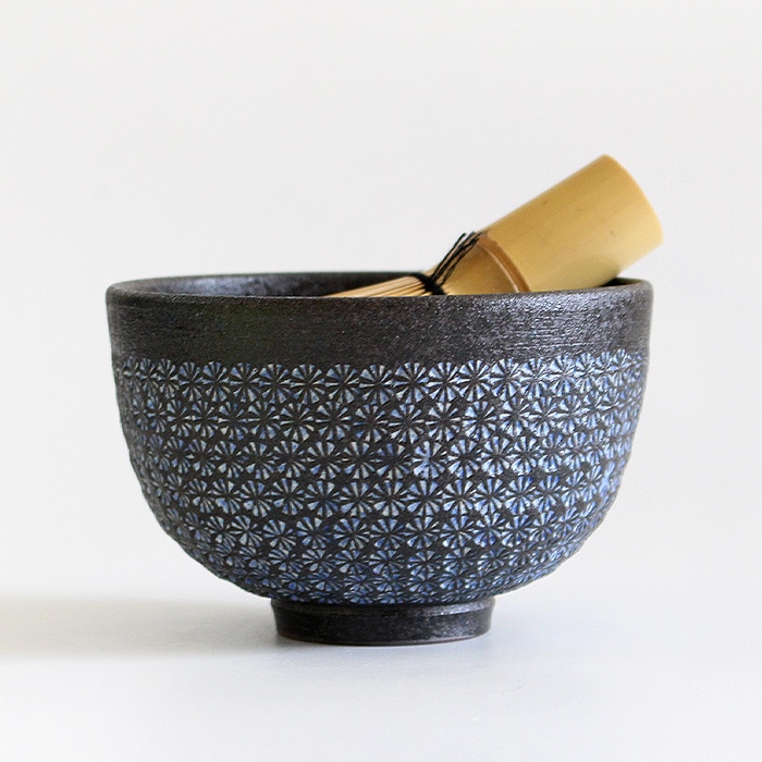 茶道具 抹茶茶碗 清水焼 南蛮三島詰 西川貞三郎商店 見立て（W-205）