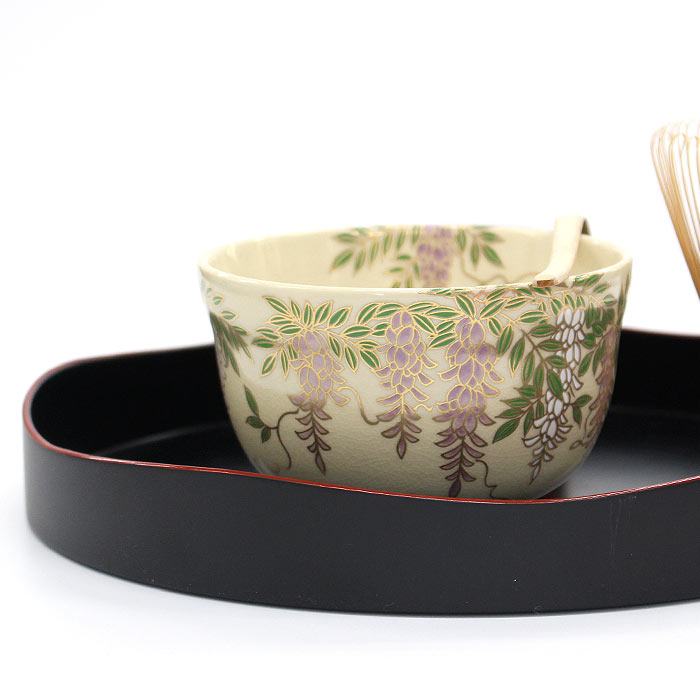 茶道具 抹茶茶碗 宮地英香作 仁清 藤