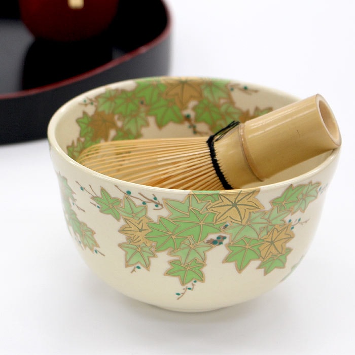 茶道具 抹茶茶碗 宮地英香作 仁清 青楓