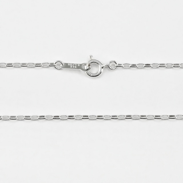 001RLO035 SV925製長甲丸チェーン 線径0.35mm太さ1.5mm - 卸シルバー
