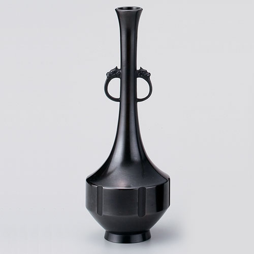 茶道具 花入】 唐銅花入 新六孤耳付花入 金谷浄雲作 | 花入 - CHATOWA