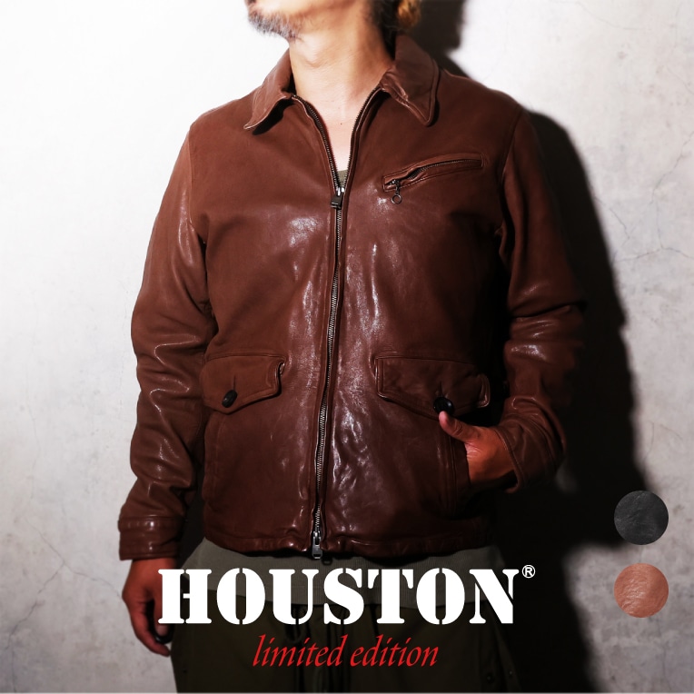 OFFICIAL限定】HOUSTON / ヒューストン 24UN007 LEATHER JACKET