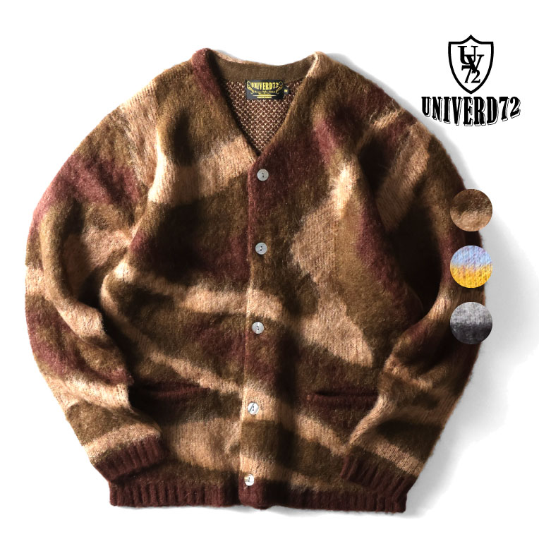 UNIVERD72 / ユニバード72 22248 MOHAIR TOUCH CARDIGAN(MARBLE