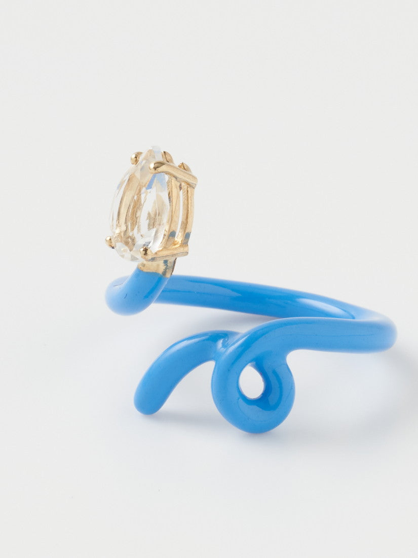リング BABY VINE TENDRIL RING IN TURQUOISE（リング）｜H.P.FRANCE