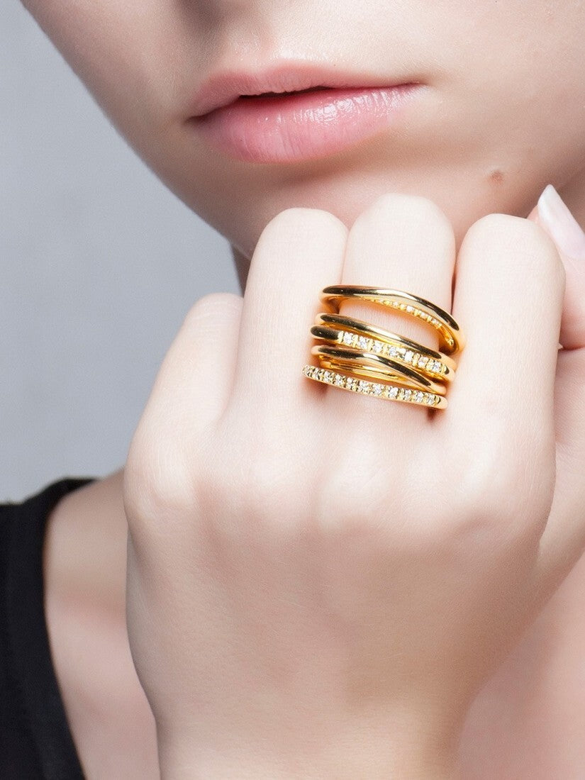 CLASSIC COLLECTION Eva 5連リング（リング）｜H.P.FRANCE公式サイト