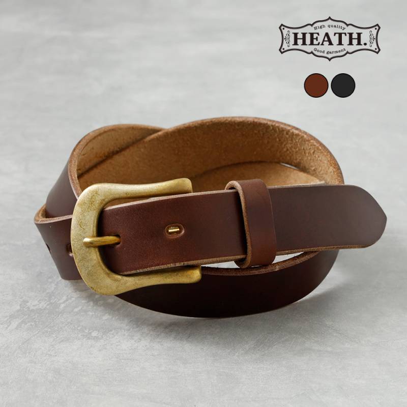 HEATH】30mm CHROMEXCEL LEATHER NARROW BELT クロムエクセルレザー