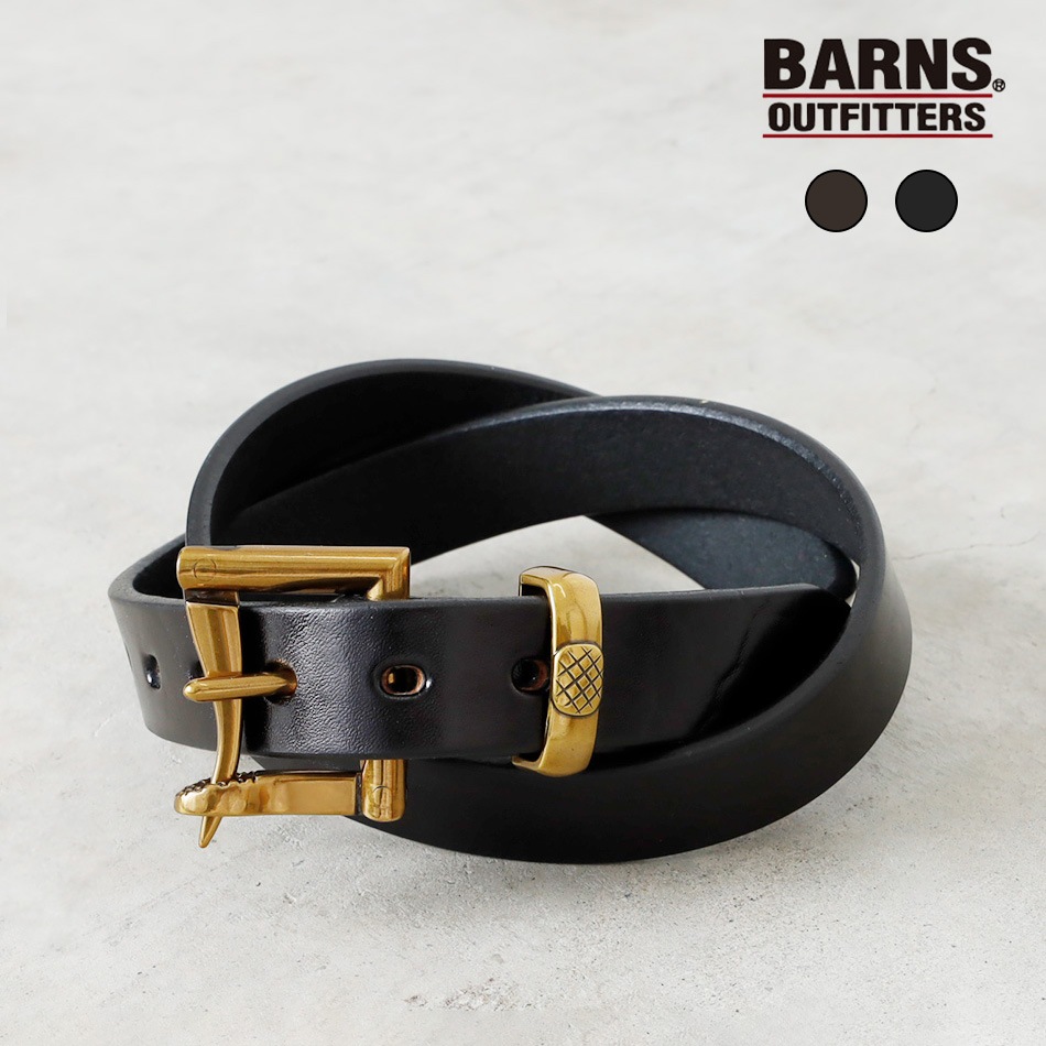 BARNS OUTFITTERS】FIREMAN TOCHIGI LEATHER BELT｜アメカジ