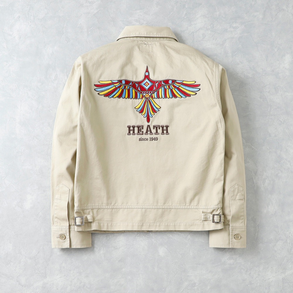 HEATH】EMBROIDERY FARMERS JACKET 刺繍 ファーマーズジャケット