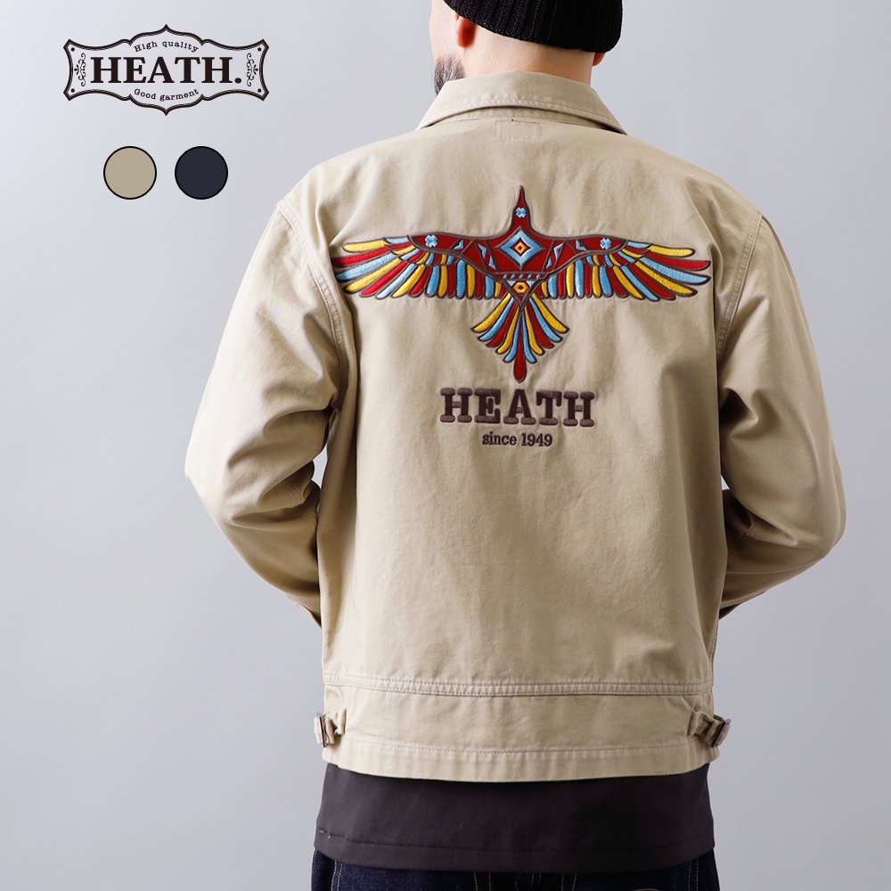 HEATH】EMBROIDERY FARMERS JACKET 刺繍 ファーマーズジャケット