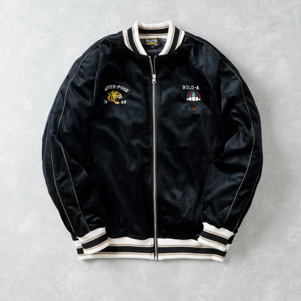 HEATH】EMBROIDERED VELOUR SUKAJAN 刺繍ベロアスカジャン”TIGER