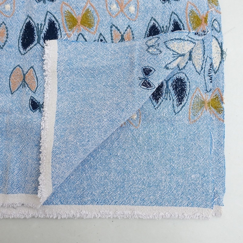 ミナペルホネン mina perhonen sky flower 刺繍生地 155×100cm (fa88